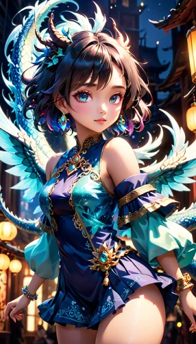 oriental princess,oriental girl,anime japanese clothing,fairy peacock,jasmine blue,geisha,mukimono,teal blue asia,3d fantasy,japanese doll,dragon li,geisha girl,spring festival,japanese art,blue enchantress,anime 3d,siu mei,wuchang,rem in arabian nights,japanese idol,Anime,Anime,Cartoon