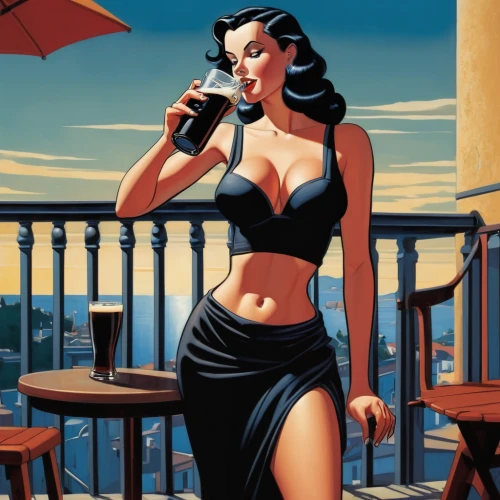 retro pin up girl,cigarette girl,barmaid,pin up girl,pin-up girl,woman drinking coffee,retro pin up girls,woman at cafe,pin ups,retro woman,retro women,pin up,pin up girls,woman with ice-cream,pin-up girls,pin-up,bartender,retro girl,pinup girl,pin-up model,Illustration,American Style,American Style 05
