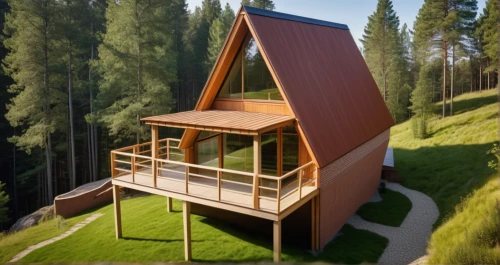 cubic house,timber house,grass roof,folding roof,inverted cottage,house in the forest,corten steel,wooden house,frame house,eco hotel,cube house,tree house hotel,eco-construction,dunes house,house in mountains,house in the mountains,the cabin in the mountains,cube stilt houses,small cabin,archidaily,Photography,General,Realistic