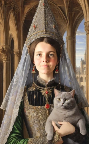 cat european,girl in a historic way,romantic portrait,gothic portrait,topkapi,chartreux,cat sparrow,cat portrait,miss circassian,portrait of christi,figaro,fantasy portrait,porcelaine,girl with a dolphin,portrait of a girl,napoleon cat,cat image,orientalism,cat child,european shorthair