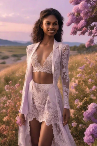 floral,lilac blossom,lilac arbor,tiana,spring background,springtime background,california lilac,see-through clothing,jasmine bush,in full bloom,ethereal,flower girl,blossoming,mauve,white lilac,april,blossomed,kimono,goddess,lilac flower