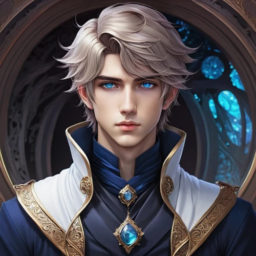 male elf,merlin,alexander,leo,violet evergarden,nelore,male character,valentin,fantasy portrait,melchior,corvin,portrait background,custom portrait,victor,cg artwork,konstantin bow,libra,gabriel,rein,prince of wales,Illustration,Realistic Fantasy,Realistic Fantasy 15