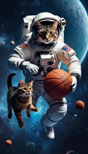 astronaut,astronautics,space travel,orbiting,space craft,astronauts,outer space,globetrotter,space walk,spacefill,basketball player,cats playing,sci fiction illustration,basketball,space suit,spacesuit,astronomical,i'm off to the moon,space art,space tourism,Photography,General,Fantasy