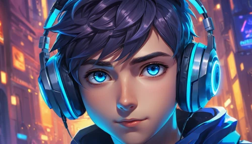 tracer,edit icon,portrait background,owl background,custom portrait,anime boy,vector art,head icon,rein,twitch icon,art background,phone icon,dusk background,blu,cyan,raven rook,fire background,pyro,bot icon,music background,Illustration,Realistic Fantasy,Realistic Fantasy 01