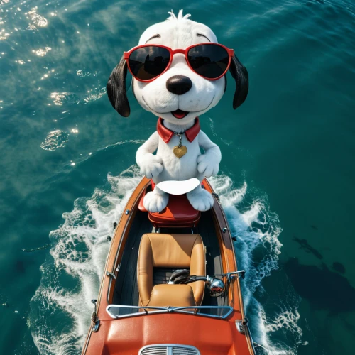 boats and boating--equipment and supplies,dog in the water,powerboating,boating,jack russel,boat operator,russell terrier,water sport,watercraft,water sports,dalmatian,personal water craft,speedboat,beagle,cheerful dog,jack russell terrier,towed water sport,bichon frisé,water dog,toy dog