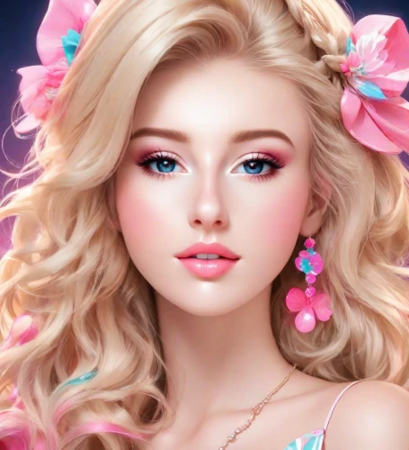 barbie doll,realdoll,doll's facial features,barbie,pink beauty,romantic look,fantasy portrait,peach rose,portrait background,pink floral background,porcelain doll,fashion doll,girl doll,romantic portrait,fantasy girl,beautiful girl with flowers,natural cosmetic,beauty face skin,female doll,dahlia pink
