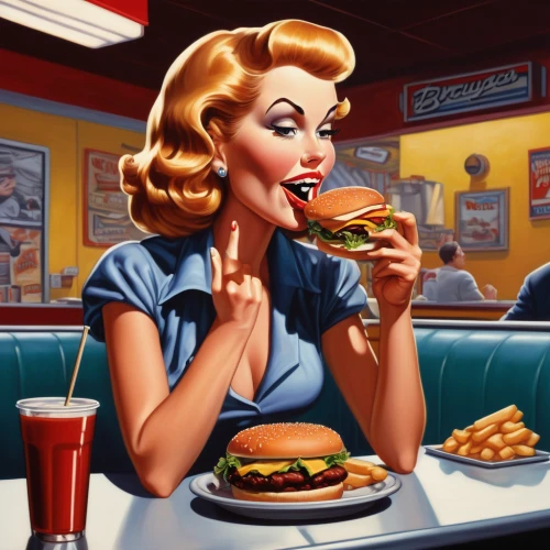retro diner,fast-food,fastfood,fast food,classic burger,american food,diet icon,burguer,diner,fast food restaurant,modern pop art,fast food junky,burgers,calorie,appetite,fifties,burger,cool pop art,hamburgers,red robin,Illustration,American Style,American Style 05
