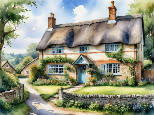 country cottage,cottages,thatched cottage,houses clipart,cottage garden,summer cottage,cottage,home landscape,thatch roofed hose,house painting,country house,knight village,thatch roof,country estate,traditional house,thatched roof,lincoln's cottage,house drawing,farmhouse,little house,Photography,General,Realistic