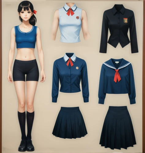 anime japanese clothing,kantai collection sailor,school clothes,police uniforms,women's clothing,nurse uniform,uniforms,school uniform,ladies clothes,a uniform,fashionable clothes,retro paper doll,cute clothes,martial arts uniform,sewing pattern girls,sports uniform,clothing,uniform,women clothes,school skirt,Illustration,Japanese style,Japanese Style 07
