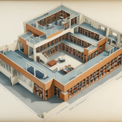 school design,dormitory,isometric,digitization of library,3d rendering,palace of knossos,barracks,library,modern office,an apartment,construction set,prison,chemical laboratory,celsus library,sewing factory,pharmacy,3d render,laboratory information,bookshelves,animal containment facility