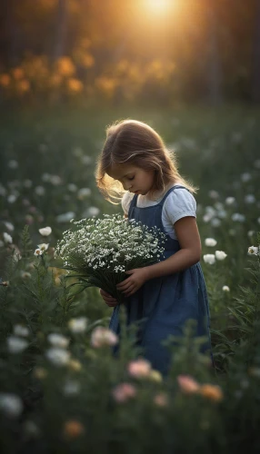 girl picking flowers,girl in flowers,picking flowers,beautiful girl with flowers,flower girl,holding flowers,scattered flowers,little girl in wind,little girl fairy,innocence,little girl reading,meadow play,girl in the garden,forget-me-not,fallen flower,daisies,field of flowers,child fairy,little flower,flower background,Photography,Documentary Photography,Documentary Photography 22