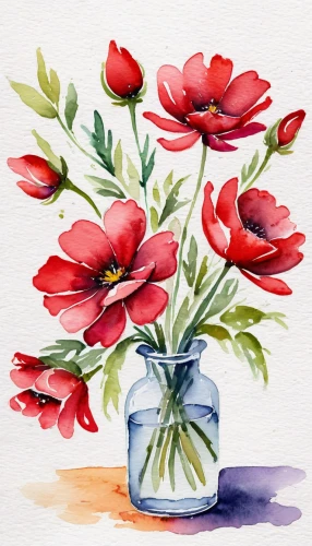 watercolor flowers,red tulips,watercolour flowers,watercolour flower,watercolor flower,flower painting,tulips,two tulips,watercolor floral background,tulip flowers,tulipa,tulip bouquet,red anemones,flower illustrative,watercolor painting,watercolor paint,watercolor,flower illustration,watercolor background,tulip background,Illustration,Paper based,Paper Based 24