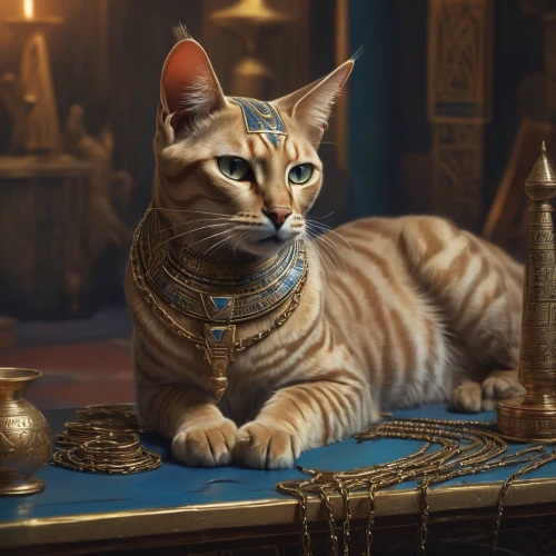 tutankhamun,pharaoh,tutankhamen,king tut,egyptian mau,arabian mau,napoleon cat,cleopatra,ancient egyptian,egyptian,bengal cat,ramses,ancient egypt,sultan,toyger,european shorthair,khufu,regal,pharaonic,aladdin,Art,Artistic Painting,Artistic Painting 43