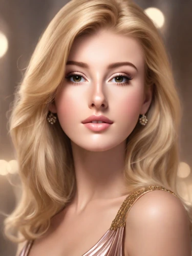realdoll,blonde woman,portrait background,romantic portrait,romantic look,blonde girl,blond girl,natural cosmetic,cosmetic brush,beautiful young woman,golden haired,women's cosmetics,fantasy portrait,female beauty,cool blonde,young woman,girl portrait,beautiful model,world digital painting,pretty young woman