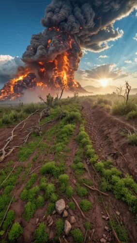 volcanic landscape,scorched earth,volcanic field,eruption,active volcano,volcanic activity,calbuco volcano,the eruption,volcanic eruption,types of volcanic eruptions,nature's wrath,burned land,volcanoes,volcano,lava plain,burning earth,volcanic landform,mount etna,volcanic,the volcano,Photography,General,Realistic