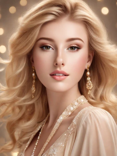 bridal jewelry,romantic look,gold jewelry,women's cosmetics,romantic portrait,bridal accessory,jeweled,golden haired,diamond jewelry,jewelry,blonde woman,pearl necklace,beautiful young woman,beauty face skin,pearl necklaces,gold filigree,christmas jewelry,natural cosmetic,realdoll,mary-gold