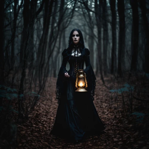 gothic woman,dark gothic mood,gothic portrait,gothic fashion,the witch,gothic style,witch house,gothic dress,sorceress,gothic,black candle,dark portrait,dark art,goth woman,mystical portrait of a girl,vampire woman,dark angel,the enchantress,grave light,priestess,Illustration,Realistic Fantasy,Realistic Fantasy 46