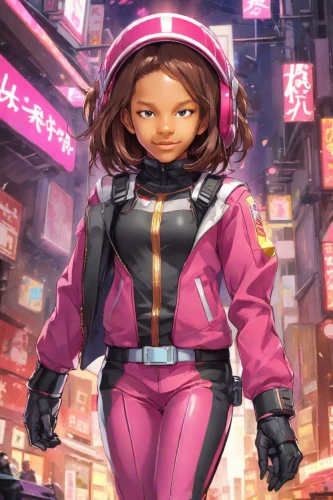 hong,cg artwork,sci fiction illustration,japanese sakura background,cyberpunk,hk,guilinggao,spacesuit,protective suit,shinjuku,osaka,scifi,game illustration,korea,mari makinami,rosa ' amber cover,anime japanese clothing,honmei choco,harajuku,nora