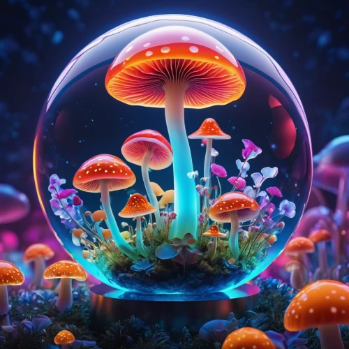 mushroom landscape,fairy world,3d fantasy,blue mushroom,mushroom island,club mushroom,forest mushroom,3d background,mushrooms,underwater background,fairy forest,psychedelic art,children's background,mushroom,champignon mushroom,mushroom type,fantasy picture,cinema 4d,fairy galaxy,cartoon video game background,Photography,Artistic Photography,Artistic Photography 03