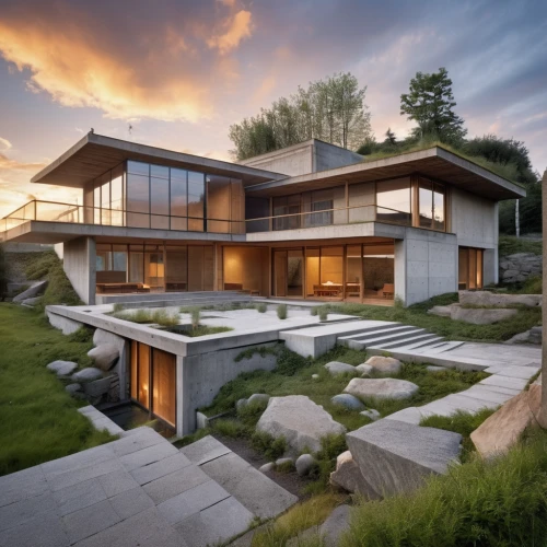modern house,modern architecture,dunes house,house by the water,cubic house,house in mountains,cube house,beautiful home,house in the mountains,luxury home,swiss house,luxury property,grass roof,eco-construction,danish house,house with lake,timber house,modern style,residential house,luxury real estate,Photography,General,Realistic