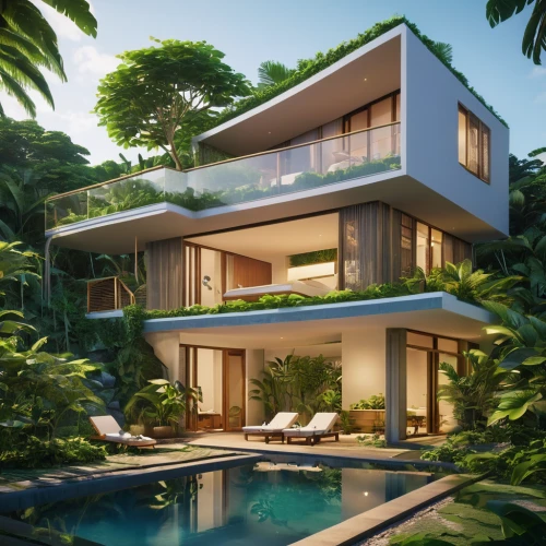 tropical house,tropical greens,landscape designers sydney,landscape design sydney,holiday villa,garden design sydney,modern house,luxury property,beautiful home,3d rendering,green living,seminyak,modern architecture,luxury home,uluwatu,luxury real estate,garden elevation,dunes house,bali,pool house,Photography,General,Realistic