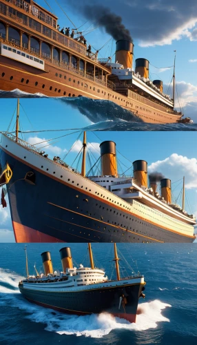 titanic,ocean liner,ship releases,the ship,caravel,victory ship,sea fantasy,costa concordia,three masted,troopship,arnold maersk,queen mary 2,ship traffic jams,shipping industry,panamax,factory ship,royal yacht,arthur maersk,ships,ship of the line,Photography,General,Realistic