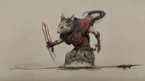 krampus,samurai fighter,samurai,bow and arrows,anthropomorphized animals,splinter,shaman,barbarian,kobold,cat warrior,capricorn,minotaur,circus animal,viking,lone warrior,wind warrior,alien warrior,tribal chief,sheep shearer,fantasy warrior,Game Scene Design,Game Scene Design,Japanese Martial Arts