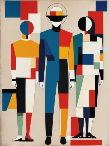 vector people,three primary colors,mondrian,abstract corporate,group of people,cubism,color blocks,advertising figure,figure group,workforce,pedestrian,virtual identity,standing man,color block,retro paper doll,robot icon,book cover,olle gill,collective,berger picard,Art,Artistic Painting,Artistic Painting 46