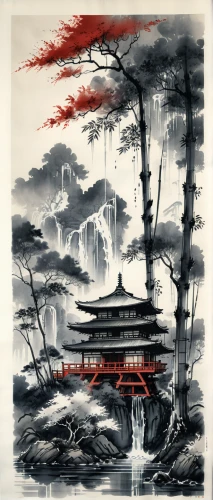 cool woodblock images,woodblock prints,japan landscape,chinese art,post-apocalyptic landscape,oriental painting,japanese background,yi sun sin,japanese art,tsukemono,forbidden palace,zui quan,landscape red,wuchang,the japanese tree,japanese wave paper,torii,xing yi quan,japanese wave,the pollution,Illustration,Paper based,Paper Based 30