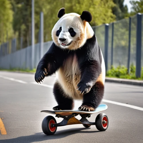 pandabear,panda bear,chinese panda,skateboard,longboard,bamboo car,longboarding,panda,roller sport,giant panda,skateboarder,skater,skate board,skateboarding,skater boy,kawaii panda,freeride,skate,skateboard deck,half-pipe,Photography,General,Realistic