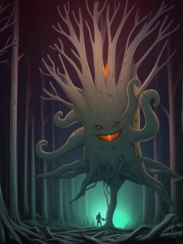 creepy tree,dryad,rooted,haunted forest,forest animal,tree crown,groot,forest man,forest king lion,devilwood,supernatural creature,strange tree,stump,forest tree,tree torch,glowworm,game illustration,the forest,the roots of trees,tree man,Photography,General,Realistic