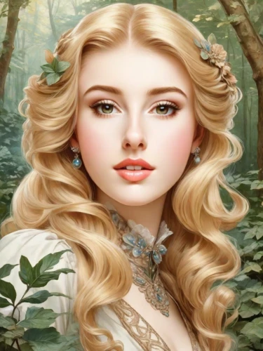 faery,fantasy portrait,fairy tale character,faerie,jessamine,fairy queen,mystical portrait of a girl,emile vernon,white rose snow queen,fantasy art,fantasy picture,romantic portrait,the blonde in the river,portrait background,rapunzel,dryad,celtic woman,rosa 'the fairy,the enchantress,fantasy woman