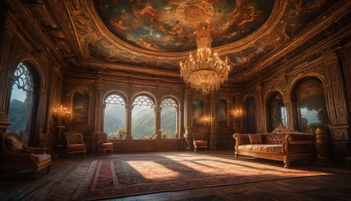 ornate room,highclere castle,royal interior,versailles,dandelion hall,chateau,interiors,danish room,frederic church,hall of the fallen,the throne,great room,sitting room,rococo,fairytale castle,baroque,breakfast room,fairy tale castle,entrance hall,sanctuary,Photography,General,Fantasy