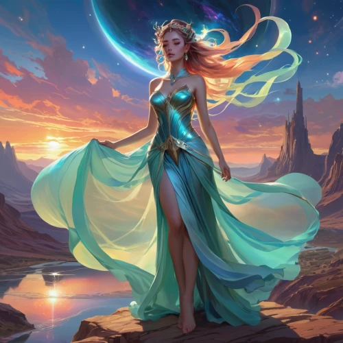 blue enchantress,sorceress,zodiac sign libra,fantasy picture,fantasy art,goddess of justice,fantasy woman,merfolk,priestess,the enchantress,nami,fantasy portrait,faerie,light bearer,mermaid background,virgo,fantasia,fae,druid,celtic woman,Photography,General,Realistic