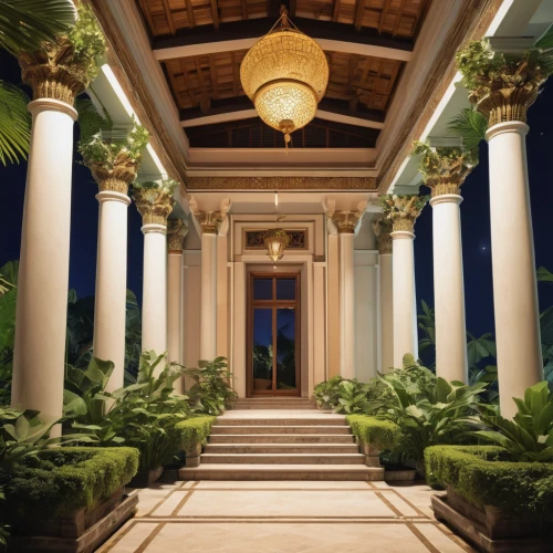 pillars,emirates palace hotel,columns,mansion,neoclassical,classical architecture,doric columns,luxury property,marble palace,colonnade,three pillars,luxury hotel,neoclassic,royal palms,luxury home,3d rendering,presidential palace,luxury real estate,tropical house,conservatory,Photography,General,Realistic