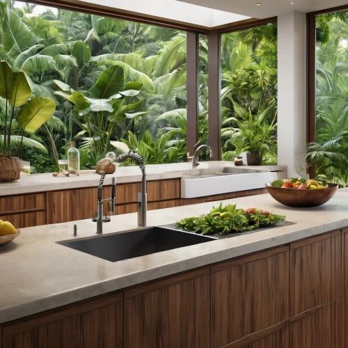 kitchen design,modern kitchen interior,tile kitchen,modern kitchen,kitchen interior,countertop,granite counter tops,kitchen cabinet,coconut water concentrate plant,big kitchen,kitchen remodel,modern minimalist kitchen,kitchen counter,landscape designers sydney,exhaust hood,chefs kitchen,banana trees,tropical greens,tropical house,kitchen,Photography,General,Realistic