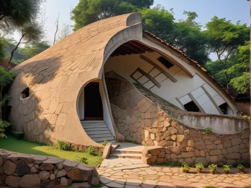 stone oven,charcoal kiln,pizza oven,crooked house,brick-kiln,clay house,roof domes,round hut,round house,eco hotel,cubic house,stone house,korean folk village,ancient house,tuff stone dwellings,eco-construction,cooling house,popeye village,studio ghibli,asian architecture,Photography,General,Realistic