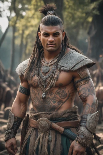 barbarian,male character,warrior east,male elf,warlord,shaman,cent,orc,maori,tribal chief,ramayan,ramayana,putra,warrior and orc,polynesian,the warrior,aladha,raider,fantasy warrior,game character