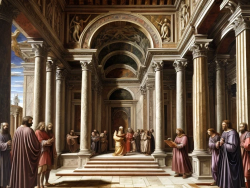 school of athens,musei vaticani,church painting,monastery of santa maria delle grazie,barberini,renaissance,basilica di san pietro in vaticano,contemporary witnesses,vatican museum,sistine chapel,basilica di san pietro,vaticano,the annunciation,san pietro,twelve apostle,basilica of saint peter,kunsthistorisches museum,bellini,raffaello da montelupo,chiesa di sant' ignazio di loyola