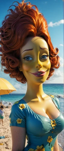 the beach pearl,moana,the sea maid,merida,sea beach-marigold,beach background,princess anna,tiana,digital compositing,margarita,clay animation,green mermaid scale,agnes,animated cartoon,3d rendered,sunscreen,ariel,under sea,seaside daisy,girl on the dune,Photography,General,Realistic