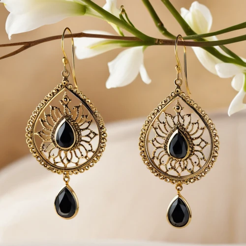 gold ornaments,jewelry florets,earrings,gold filigree,jewelries,filigree,gold jewelry,drusy,bridal jewelry,house jewelry,jewellery,gift of jewelry,black-red gold,earring,jewels,jewelry manufacturing,princess' earring,jewelry（architecture）,black and gold,jeweled,Photography,General,Realistic