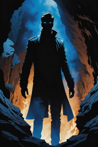 indiana jones,man silhouette,rorschach,silhouette of man,sherlock holmes,silhouette art,miner,solo,map silhouette,hellboy,mystery book cover,game illustration,caving,cowboy silhouettes,the doctor,the silhouette,silhouette,would a background,a3 poster,twitch icon,Illustration,American Style,American Style 06