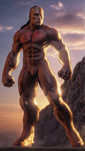 human torch,magma,muscle man,steel man,hanuman,nikuman,avenger hulk hero,3d man,broncefigur,muscular system,molten,iron,lava,iron-man,primitive man,visual effect lighting,kong,body-building,brute,butomus,Photography,General,Realistic