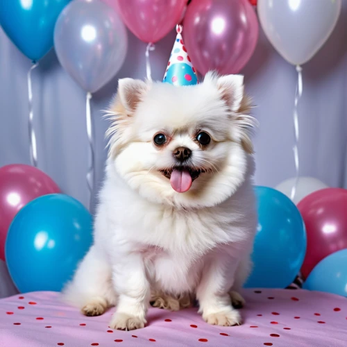 first birthday,second birthday,1st birthday,2nd birthday,birthday banner background,happy birthday balloons,happy birthday banner,cheerful dog,birthday greeting,pomeranian,birthday background,children's birthday,birthday party,birthday balloon,pekingese,birthday,party animal,birthdays,birthday template,party hat,Photography,General,Realistic