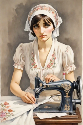 sewing machine,seamstress,sewing,sewing factory,sewing notions,sew,dressmaker,laundress,girl with cloth,sewing pattern girls,female worker,girl at the computer,sew on and sew forth,tailor,embroider,sewing tools,sewing room,girl with a wheel,telephone operator,sewing thread