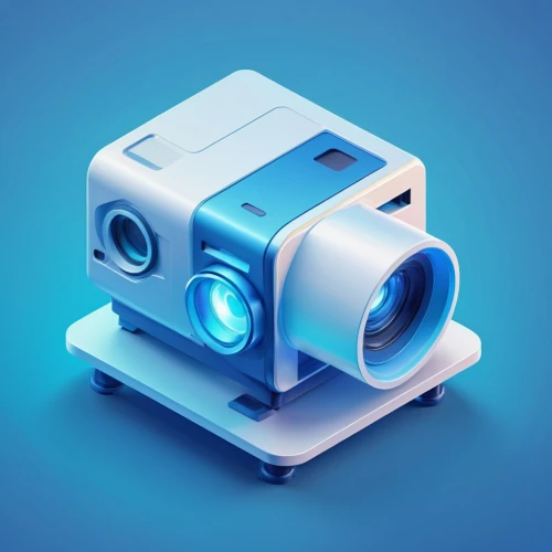 vimeo icon,3d model,dribbble icon,camera illustration,cinema 4d,steam icon,bot icon,projector accessory,video projector,3d object,3d modeling,robot icon,photo lens,development icon,lab mouse icon,spy camera,video camera light,skype icon,3d render,tape icon,Unique,3D,Isometric
