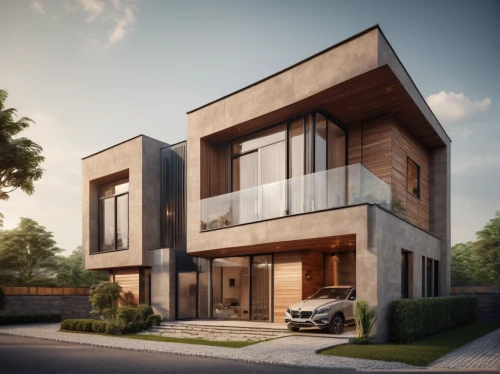 modern house,3d rendering,modern architecture,build by mirza golam pir,residential house,cubic house,smart house,eco-construction,contemporary,dunes house,frame house,smart home,modern style,timber house,two story house,render,modern building,new housing development,cube house,luxury property,Photography,General,Cinematic