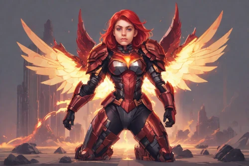 fire angel,archangel,phoenix,the archangel,nova,twitch icon,red chief,queen cage,phoenix rooster,fire siren,guardian angel,ironman,business angel,fiery,red super hero,paysandisia archon,captain marvel,neottia nidus-avis,paladin,silphie