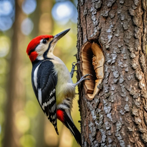 pileated woodpecker,woodpecker,woodpecker bird,acorn woodpecker,flicker woodpecker,ivory-billed woodpecker,woodpecker finch,great spotted woodpecker,red headed woodpecker,red-bellied woodpecker,hairy woodpecker,red feeder,red bellied woodpecker,downy woodpecker,bird food,black woodpecker,bird feeder,birdfeeder,red beak,bird feeding,Photography,General,Realistic