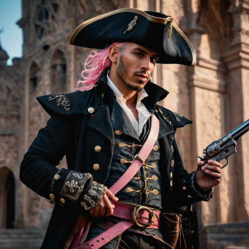 pirate,pirates,pirate treasure,musketeer,piracy,tower flintlock,pirate flag,jolly roger,cosplay image,man in pink,pink quill,the carnival of venice,hook,flintlock pistol,assassins,assassin,galleon,town crier,magenta,conquistador,Photography,General,Fantasy